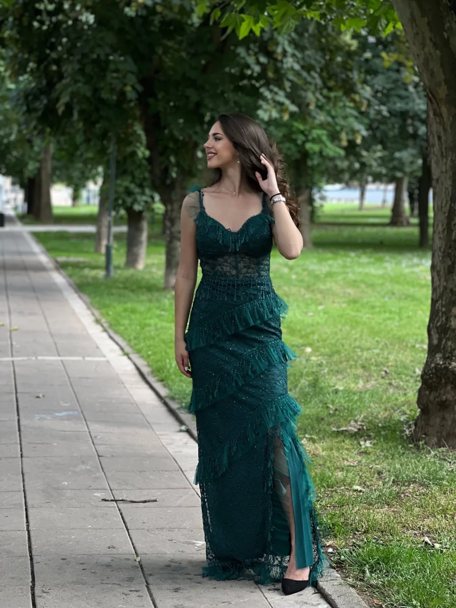 Haljina zelena elegantna AR38665