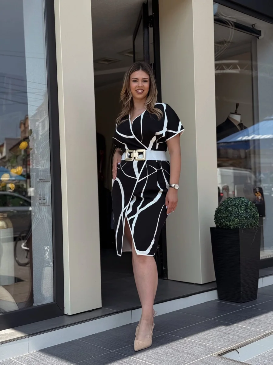 Haljina crna elegantna LE25221