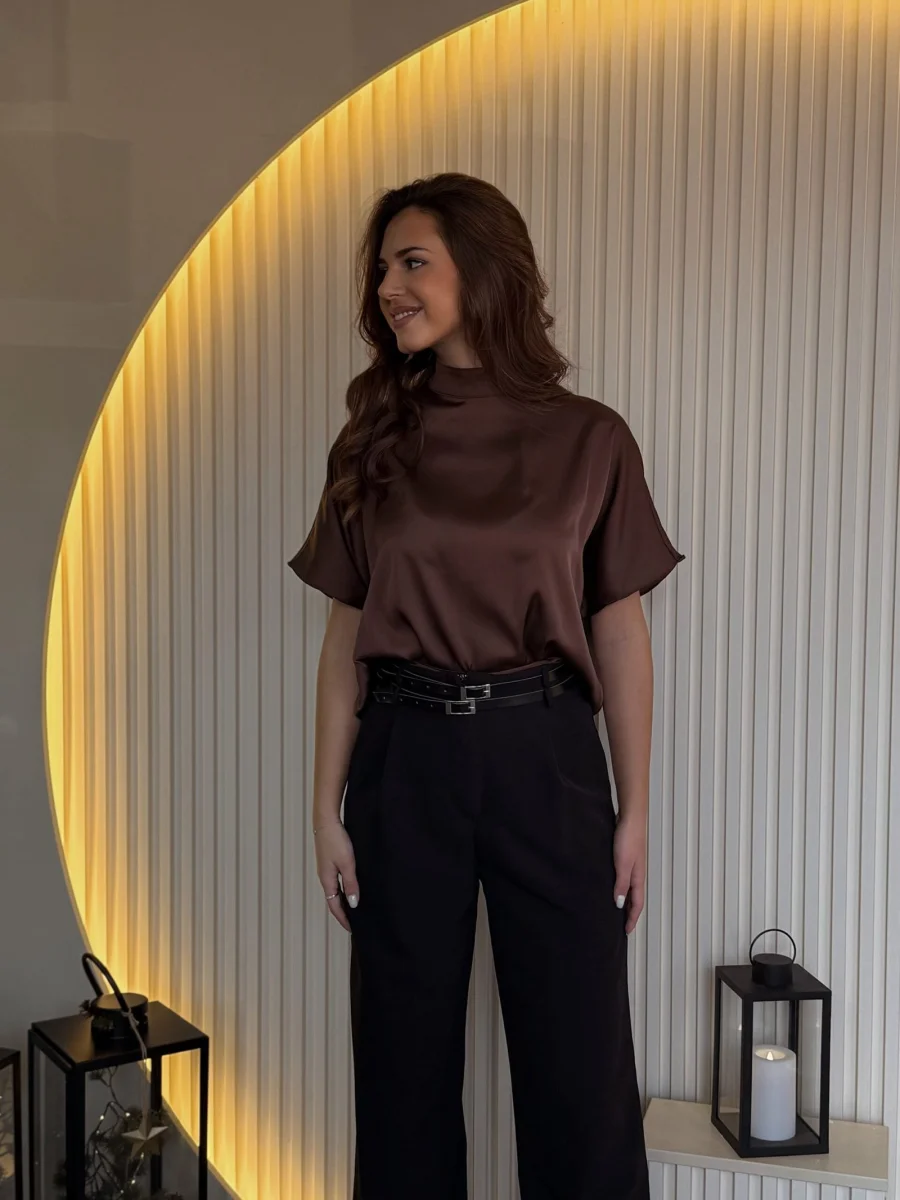 Bluza braon lepršava SAT1068