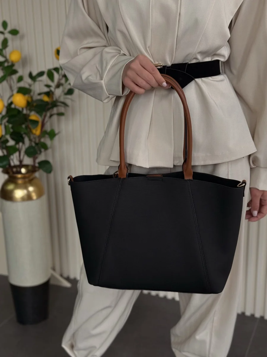 Torba crna velika shopper FAV12636