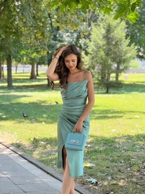 Haljina mint zelena elegantna IZ-1001