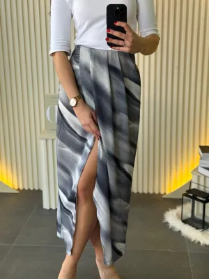 Suknja plava elegantna PER3266