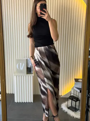 Suknja zelena elegantna PER3266