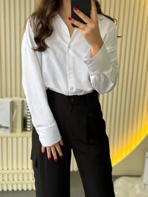 Košulja bela oversize GM08606