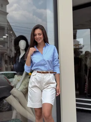 Košulja plava oversize GM08606