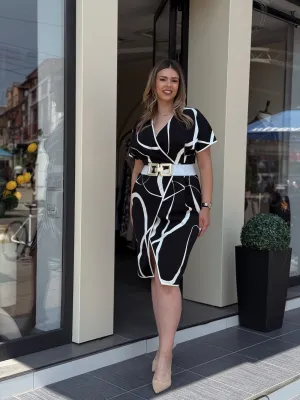 Haljina crna elegantna LE25221