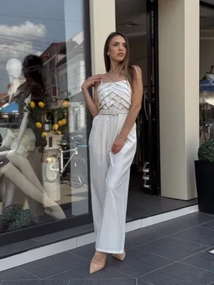Kombinezon bela elegantan LAVOY6852