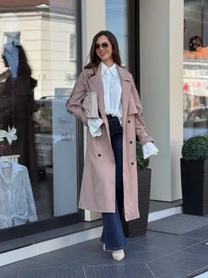 Mantil bež oversize PER9476
