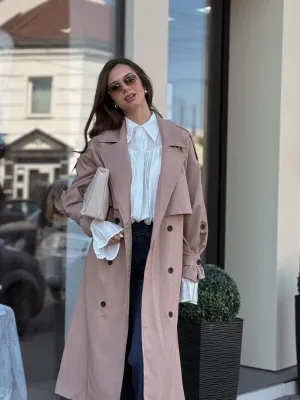 Mantil bež oversize PER9476