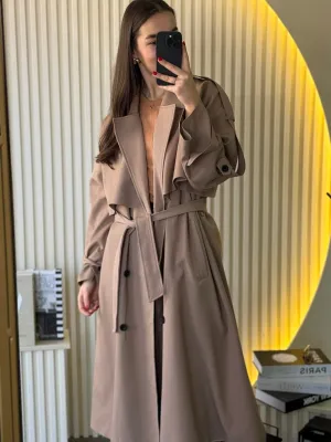 Mantil bež oversize PER9476