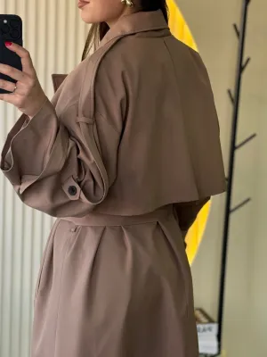 Mantil bež oversize PER9476