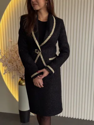 Elegantni crna komplet EVK62843
