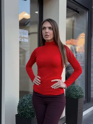 Bluza crvena pamučna EV5003