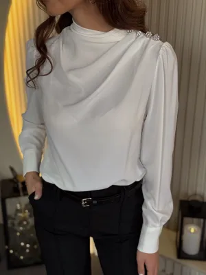 Bluza bela lepršava SAT1505