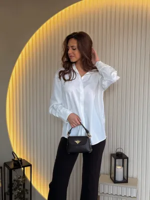 Košulja bela elegantna GM08614