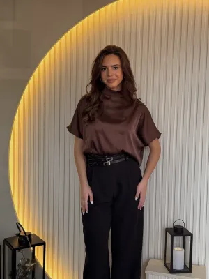 Bluza braon lepršava SAT1068