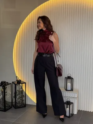 Pantalona crna elegantna REJ17650