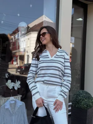 BLUZA bela polo SUN67599