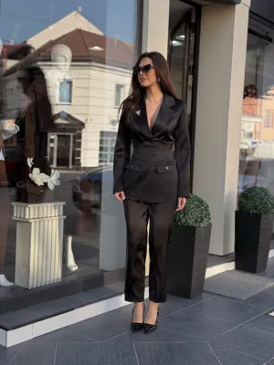 Komplet crni elegantan EVK62883