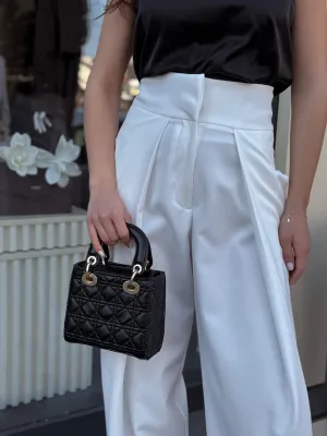 Elegantna bela pantalona EVK9998