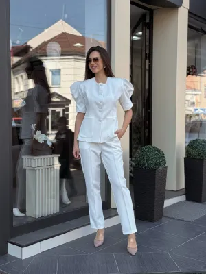 Komplet beli sa kratkim rukavima EVK62975