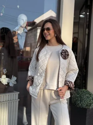 Jakna bela bomber OR24381