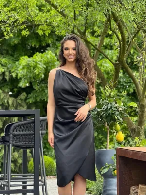 Haljina crna elegantna DNS-1484